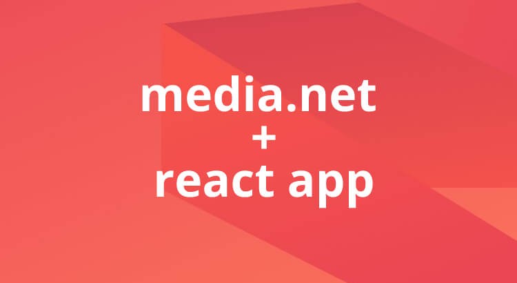 media.net scripts added to React website