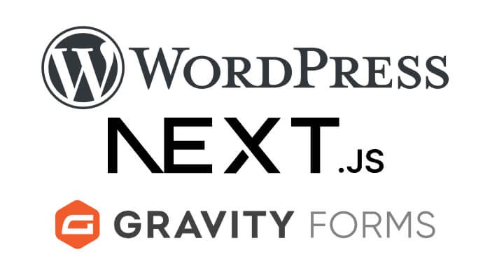 Brand logos for WordPress Gravity Forms and Next JS