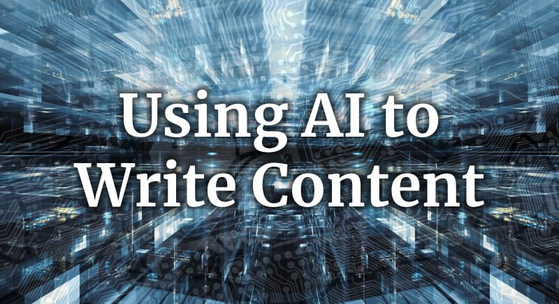 Using AI to write content