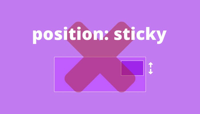 CSS position sticky not working